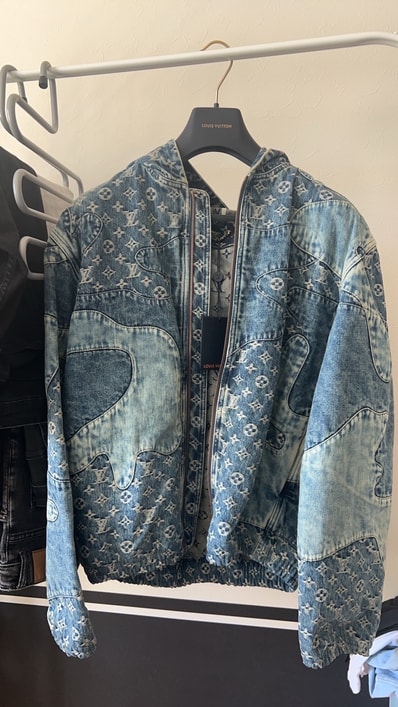 Louis Vuitton x NIGO MONOGRAM PATCHWORK DENIM HOODIE "Denim"