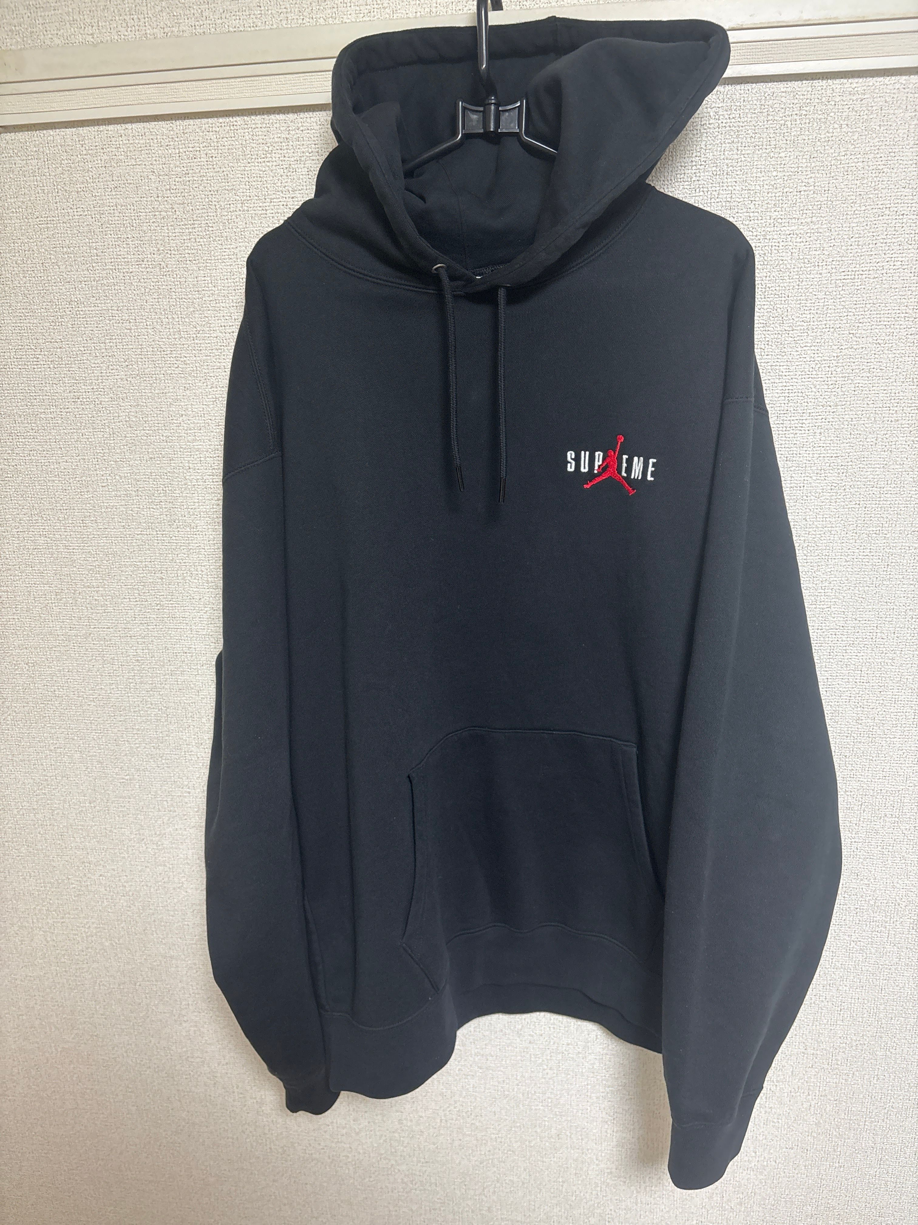 Supreme x Jordan Hooded Sweatshirt "Black"