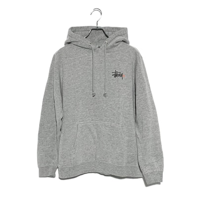 STUSSY BASIC HOODIE gray