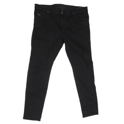 DIESEL ディーゼル 069EF STRETCH D-ISTORT ストレッチ スキニー ジップフライ コットン パンツ W40 ブラック系 40【中古】