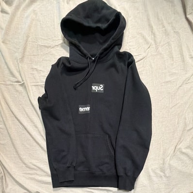 Supreme / Comme des Garçons SHIRT® Split Box Logo Hooded Sweatshirt "Black"