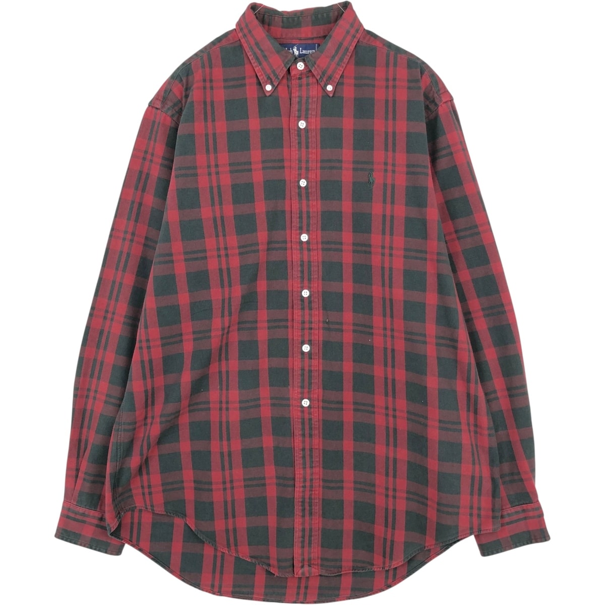 古着 ラルフローレン Ralph Lauren 長袖 ボタンダウンチェックシャツ メンズL相当/eaa676717