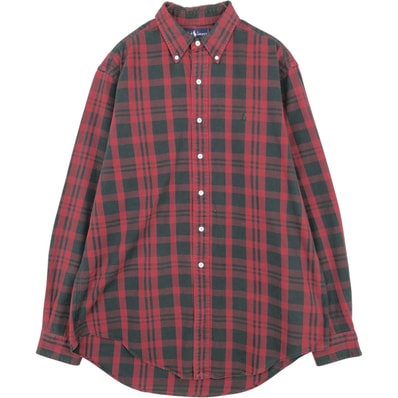 古着 ラルフローレン Ralph Lauren 長袖 ボタンダウンチェックシャツ メンズL相当/eaa676717