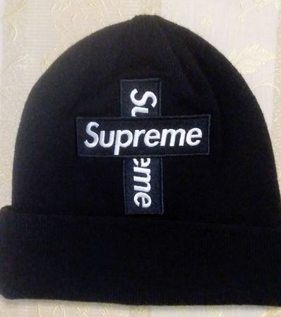 Supreme New Era® Cross Box Logo Beanie "Black"