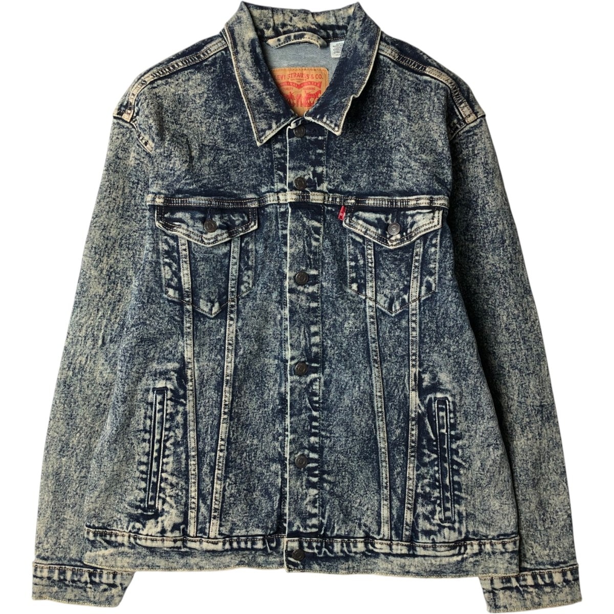 古着 リーバイス Levi's ケミカルウォッシュ デニムジャケット Gジャン メンズXXL相当/eaa654859
