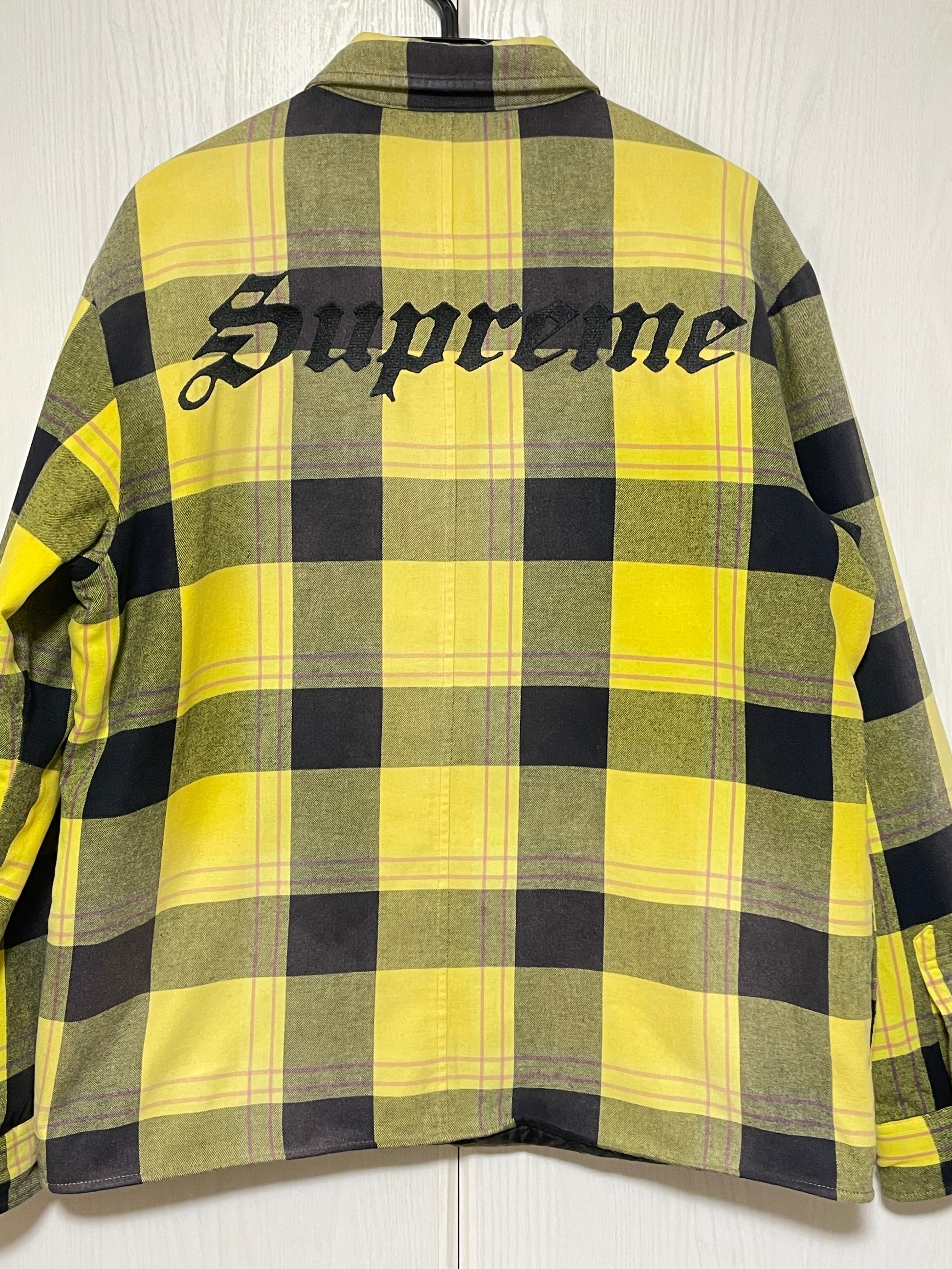 Supreme Quilted Flannel Shirt "Yellow"
