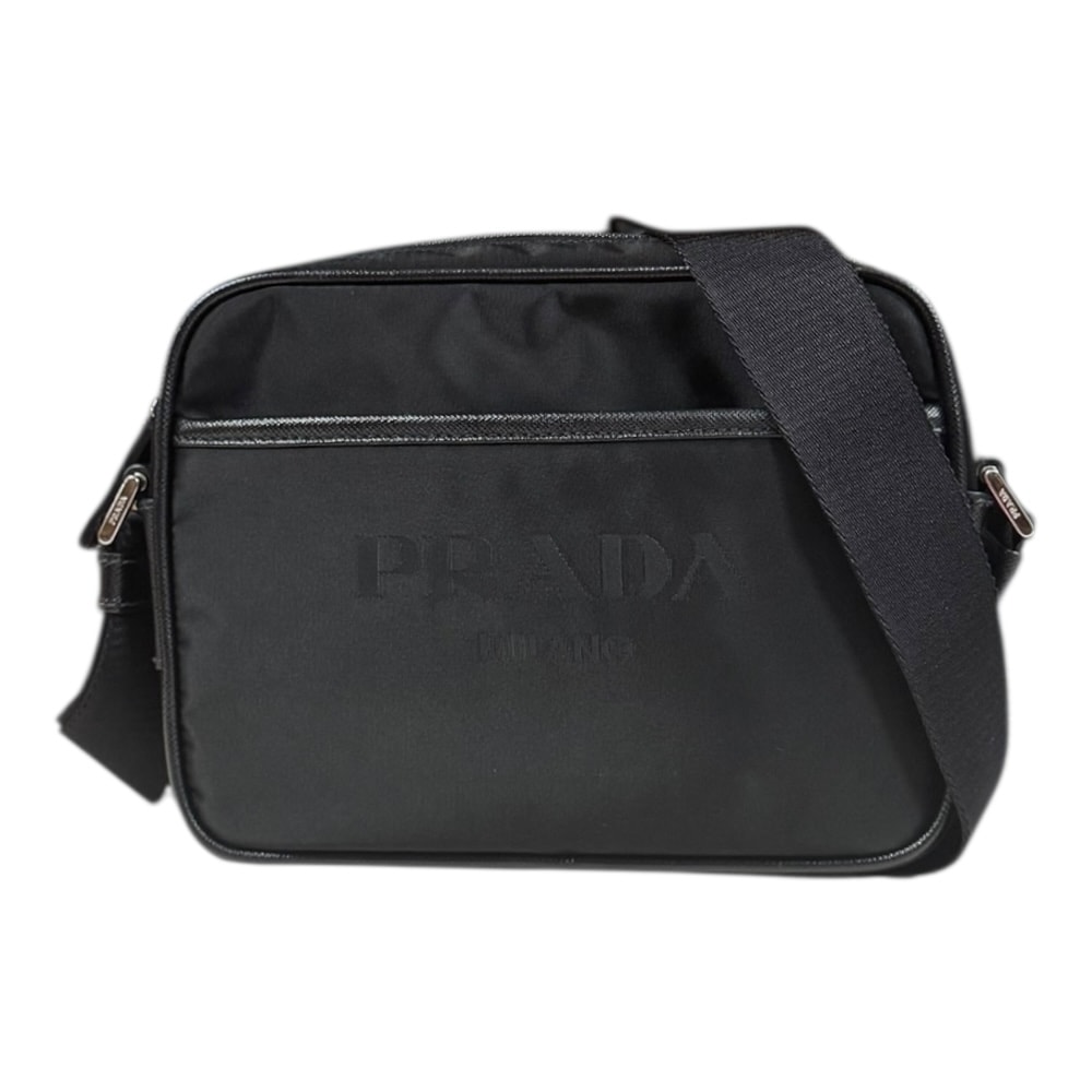 プラダ ショルダーバッグ ナイロン 2VH144 ブラック レディース PRADA  中古