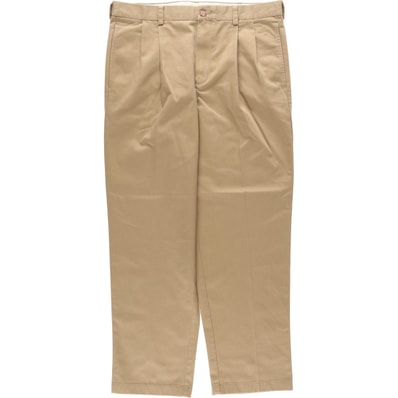 古着 エルエルビーン L.L.Bean CLASSIC FIT ツータック チノパンツ メンズw35相当/eaa634904