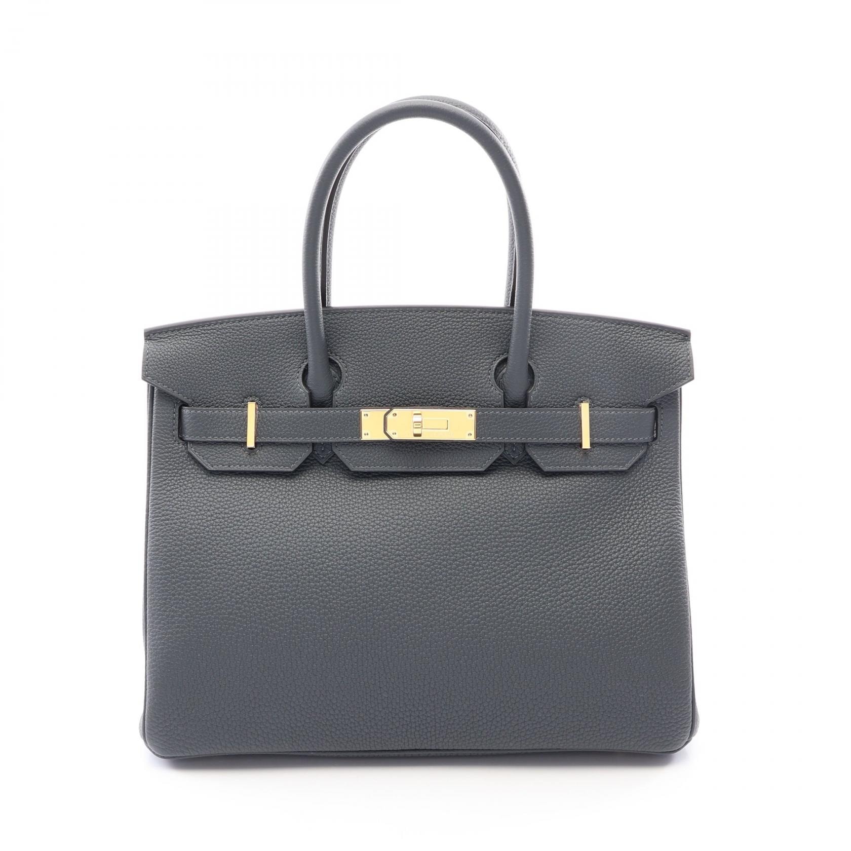 エルメス HERMES バーキン30 グリミスティ ハンドバッグ バッグ トゴ トゴ レディース グレー系 【中古】