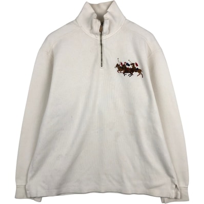 古着 ラルフローレン Ralph Lauren POLO by Ralph Lauren ハーフジップスウェットシャツ トレーナー メンズL相当/eaa647709
