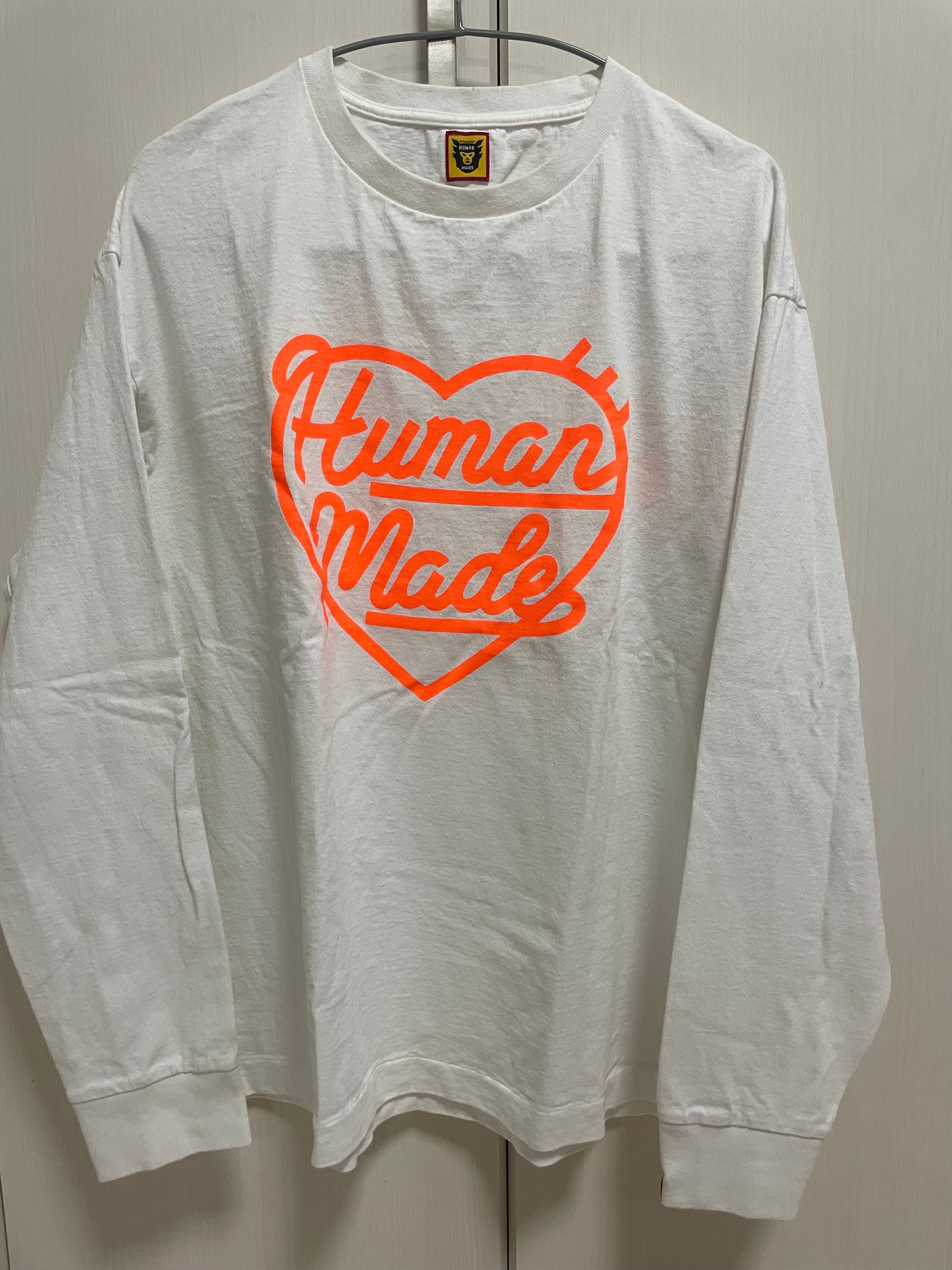 HUMAN MADE Heart L/S T-Shirt "White"