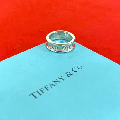 TIFFANY&Co. ティファニー ナロー リング シルバー925 リング・指輪 10号 シルバー
157-4