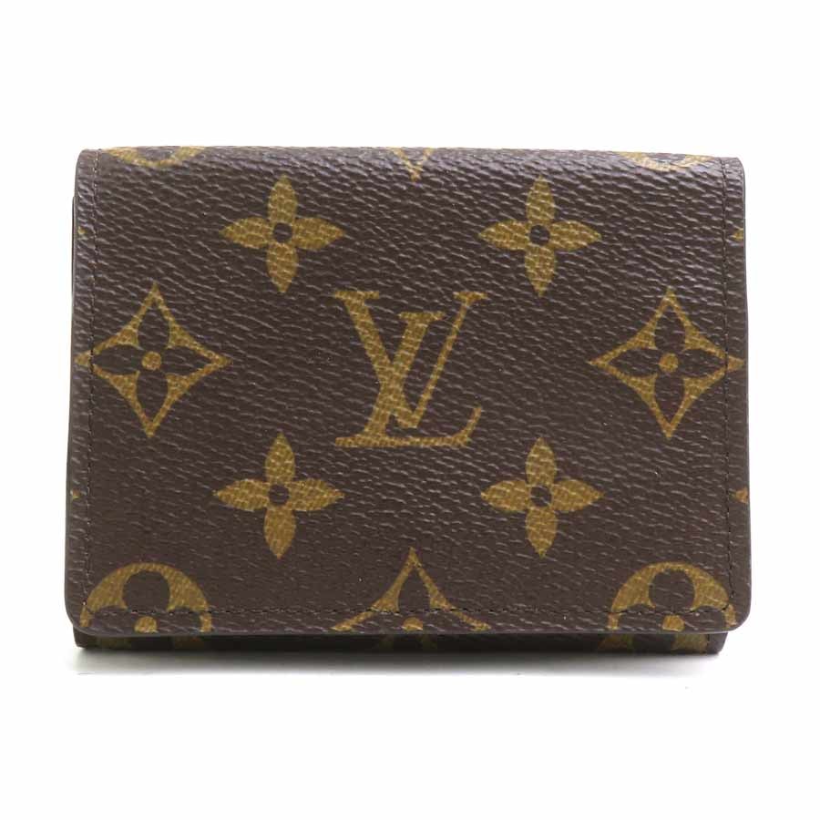 ルイ ヴィトン LOUIS VUITTON カードケース 名刺入れ モノグラム モノグラムキャンバス ブラウン ユニセックス M63801【中古】 r11206a