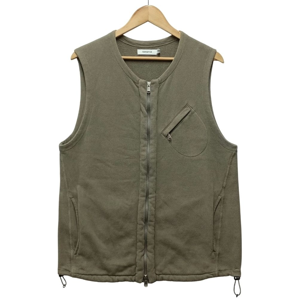 NONNATIVE ノンネイティブ NN-V4205 HIKER VEST COTTON SWEAT OVERDYED ジップアップ スウェット ベスト 56065