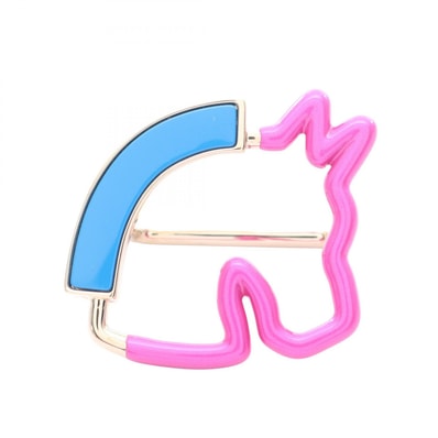 エルメス HERMES シュヴァルネオン スカーフリング アクセサリー GP(ゴールドメッキ) ゴールド レディース ゴールド系 / ブルー系 / ピンク系 【中古】