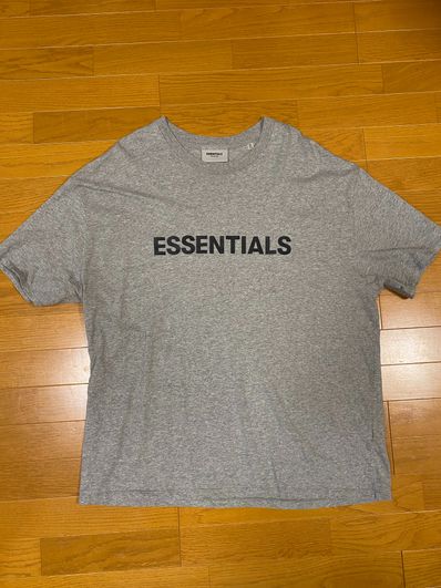 FEAR OF GOD ESSENTIALS 3D Silicon Applique Boxy T-Shirt "Oatmeal Heather"