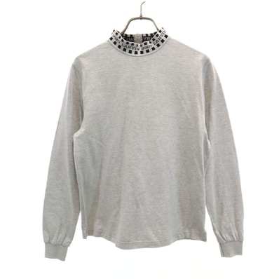 LANVIN SPORT ランバンスポール 日本製 長袖 モックネック カットソー 38 グレー