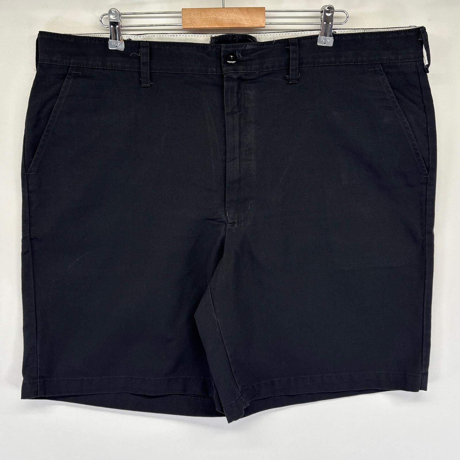 古着 レッドキャップ RED KAP ショートパンツ ワーク ハーフ ショーツ ワンポイントロゴ 大きいサイズ w44  ブラック メンズ