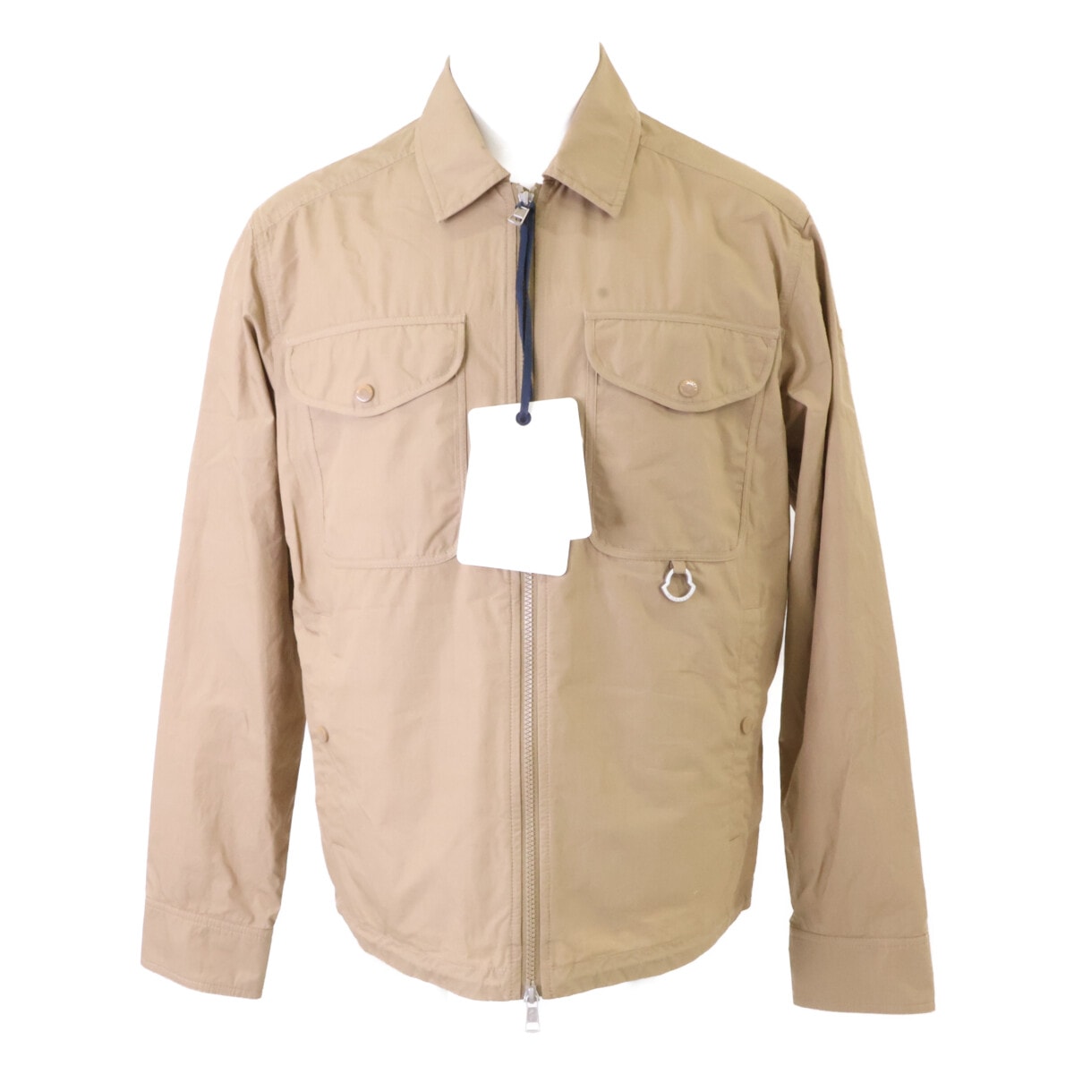 モンクレール 新品同様 25年製 CAMICIA ジップアップシャツジャケット M