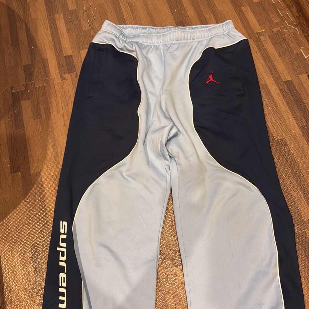 Supreme x Jordan Tricot Track Pant "Blue"