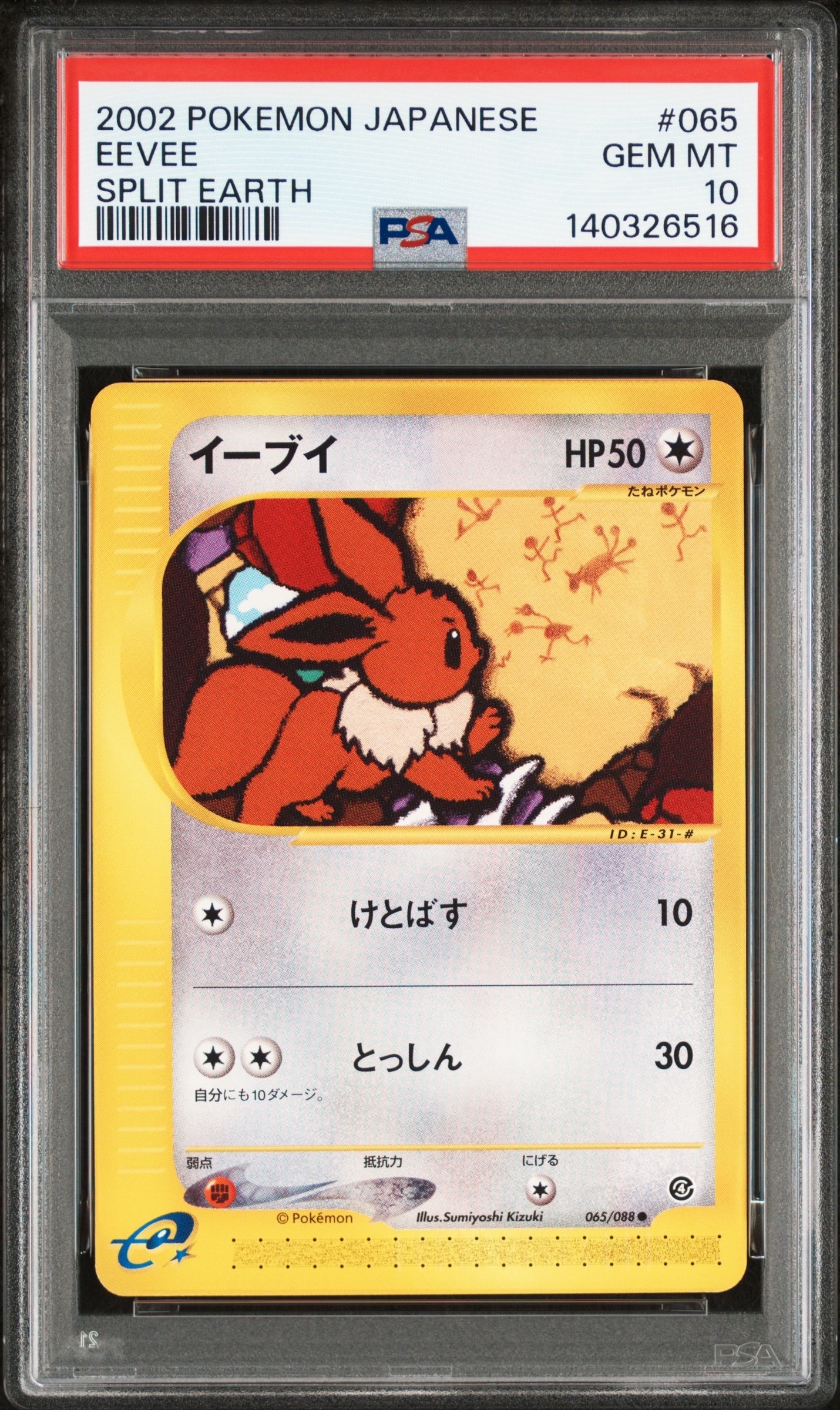 PSA10】イーブイ ○ [e4 065/088](拡張パック第4弾「裂けた大地」) 1枚