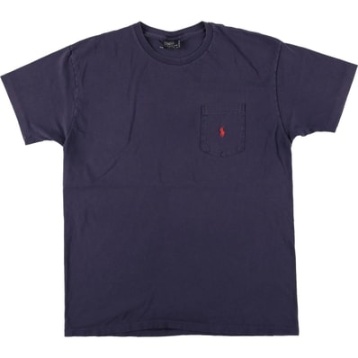 古着 ラルフローレン Ralph Lauren POLO by Ralph Lauren 半袖 ワンポイントロゴポケットTシャツ USA製 メンズM相当/eaa577577