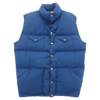 THE NORTH FACE ノースフェイス 80s USA製 茶タグ ダウン ベスト ライトブルー系 XL【中古】
