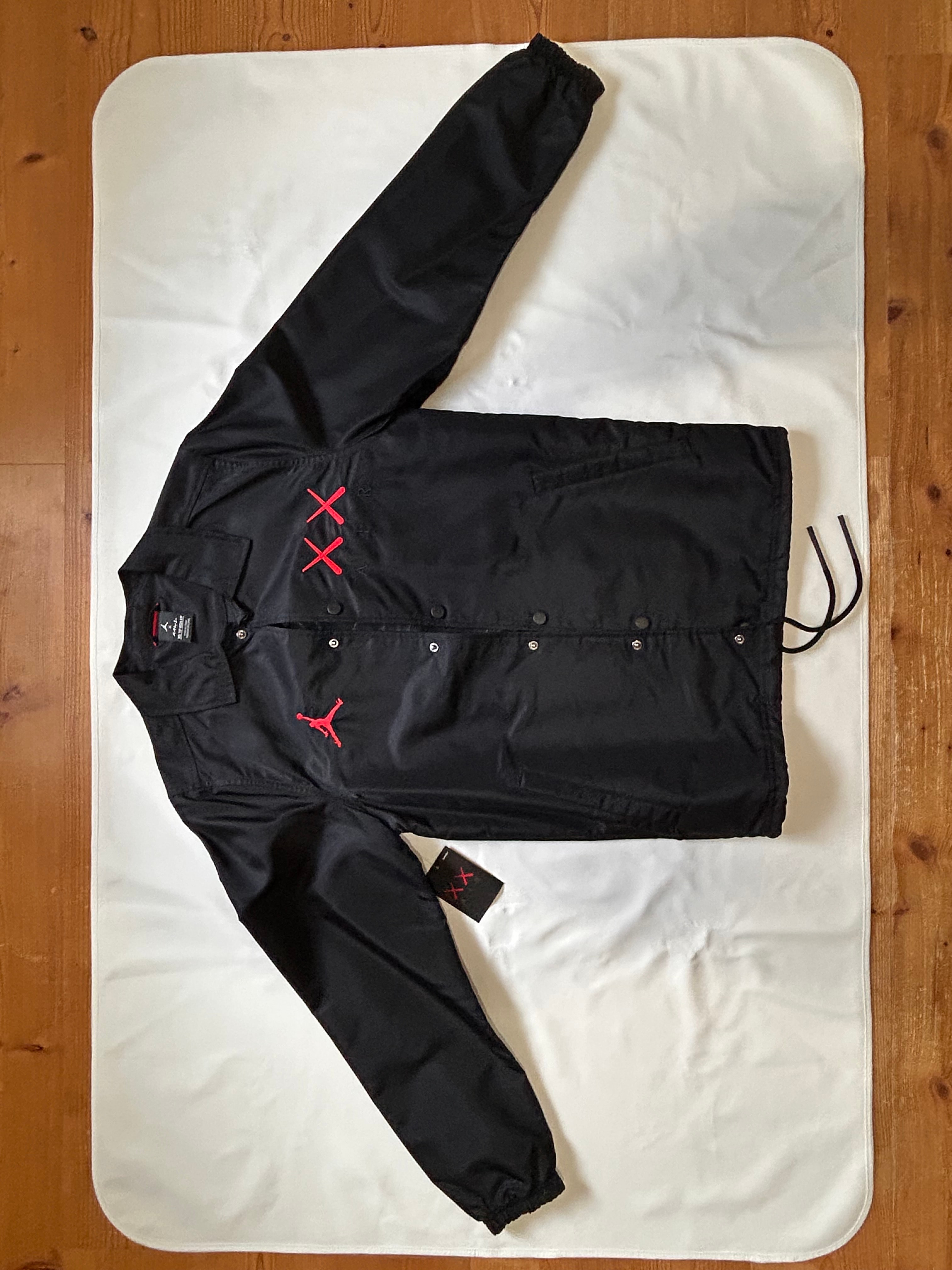 Air Jordan x KAWS Satin Coaches Jacket "Black"