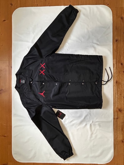 Air Jordan x KAWS Satin Coaches Jacket "Black"