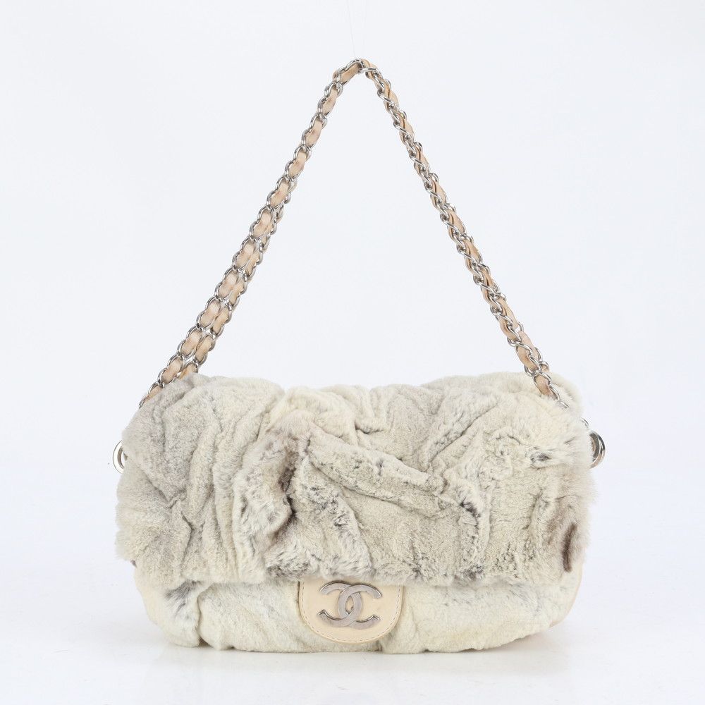 ■美品 シャネル ラビットファーショルダーバッグ