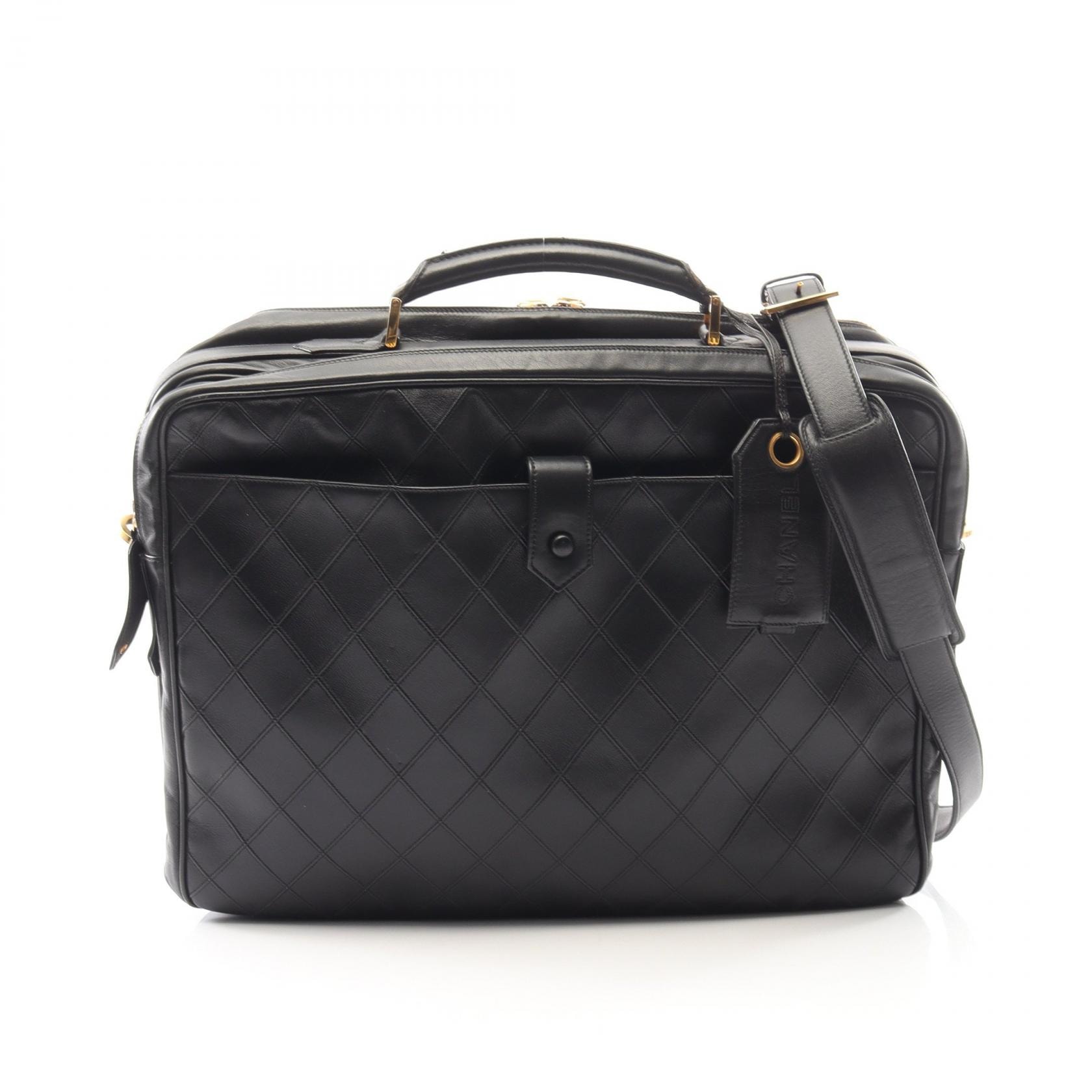 シャネル CHANEL ビコローレ ビジネスバッグ 2WAY ビジネスバッグ バッグ ラムスキン(羊革) レディース ブラック系 【中古】