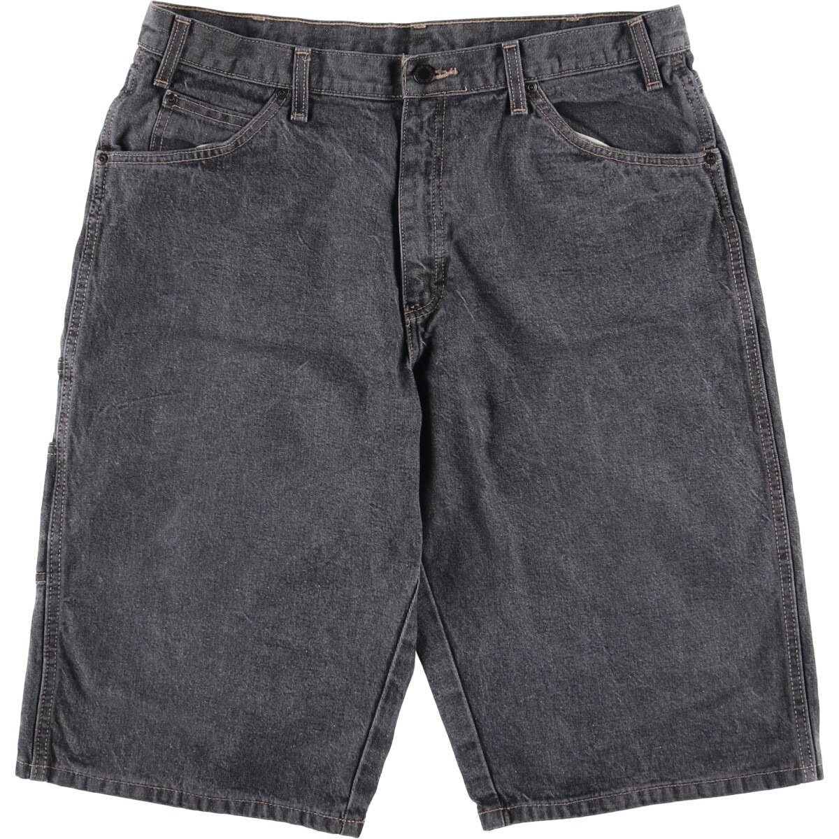 古着 ディッキーズ Dickies ブラックデニムショーツ ハーフパンツ メンズw36相当/eaa542837