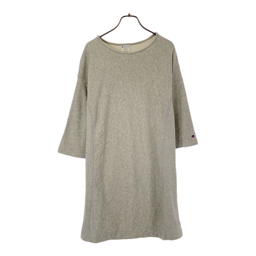 Champion 7分袖 スウェット 膝丈ワンピース