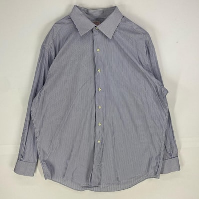 古着 ブルックスブラザーズ Brooks Brothers USA製 長袖シャツ 1818 MADISON ロングスリーブ XL ブルー系 ストライプ メンズ