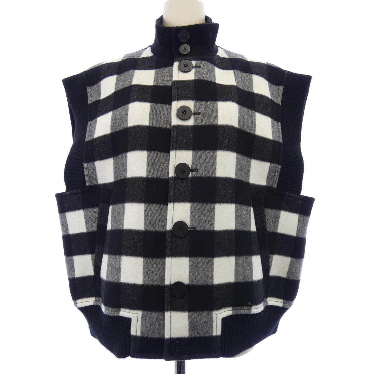 ルイヴィトン LOUIS VUITTON スリーブレス チェックボンバジャケット FTVE62B09 ベスト