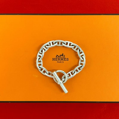HERMES エルメス シェーヌダンクル GM 13コマ シルバー925 ブレスレット シルバー
94001