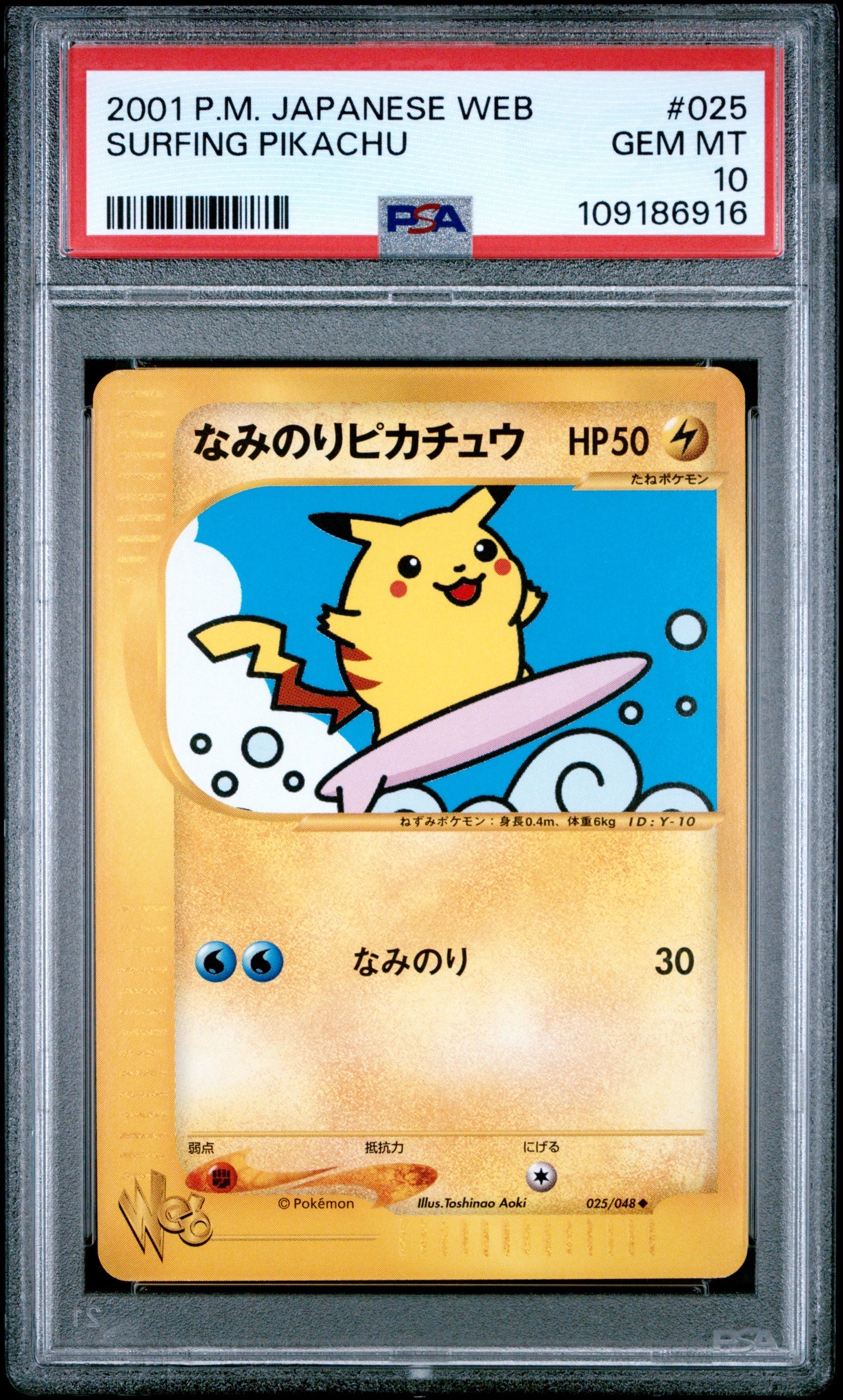 なみのりピカチュウ ◆ [web 025/048](ポケモンカード★web)