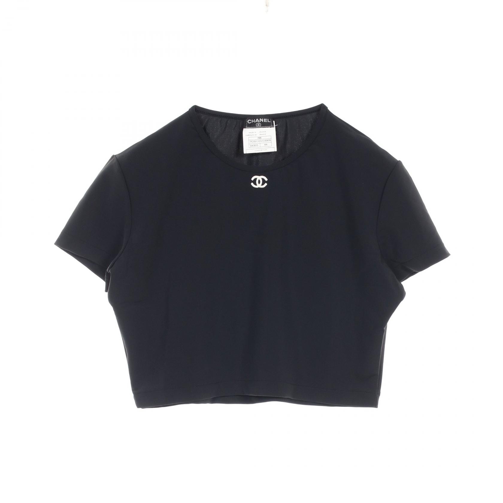 シャネル CHANEL ココマーク カットソー 衣料品 トップス ナイロン レディース ブラック系 PO5010VO3909 【中古】