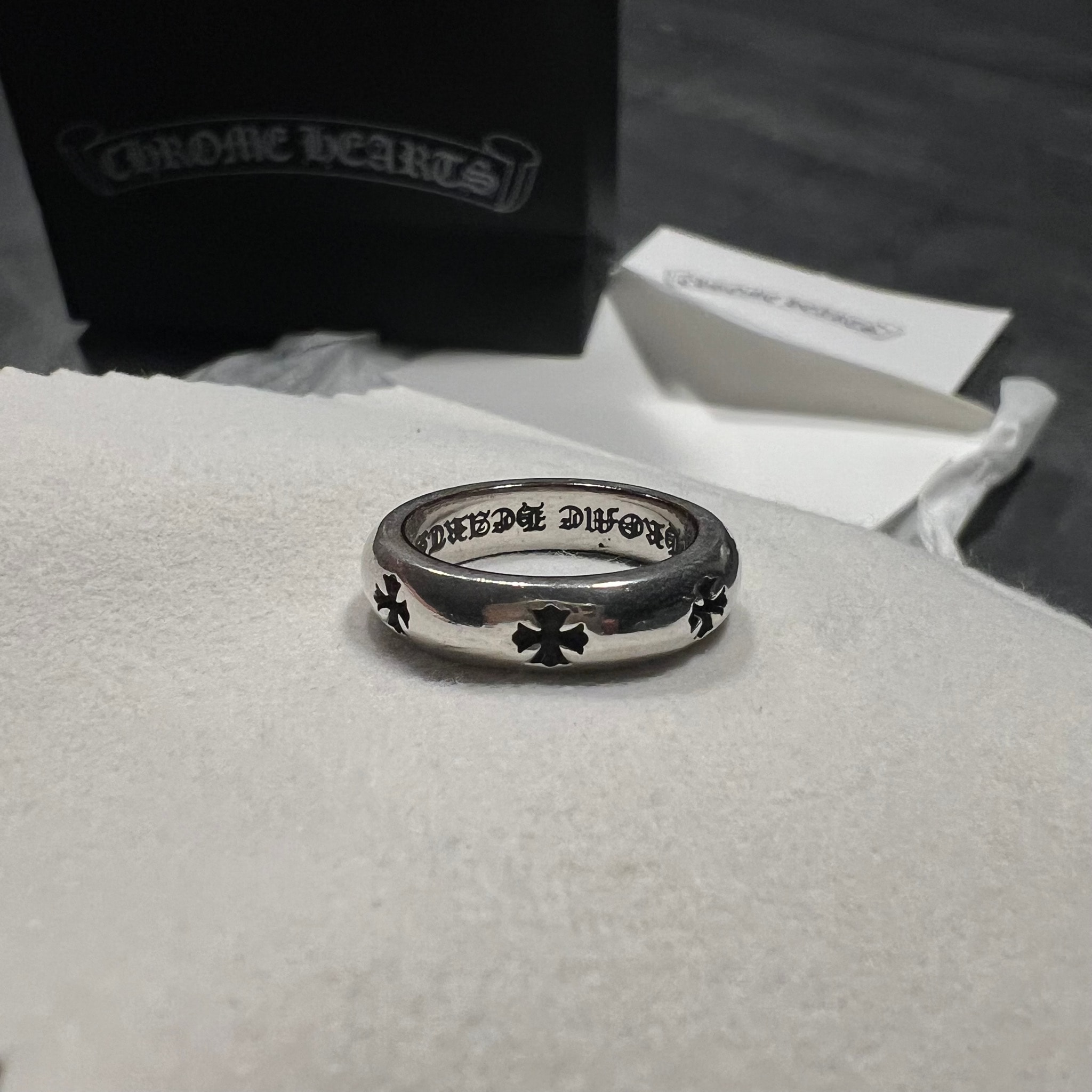 Chrome Hearts Negative CH Plus Ring "Silver"