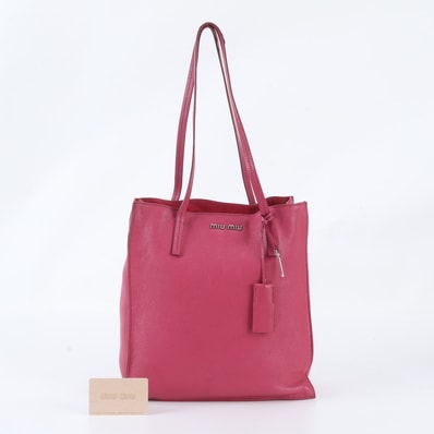 ■美品 ミュウミュウ マドラス RR2012 トート バッグ レザー
