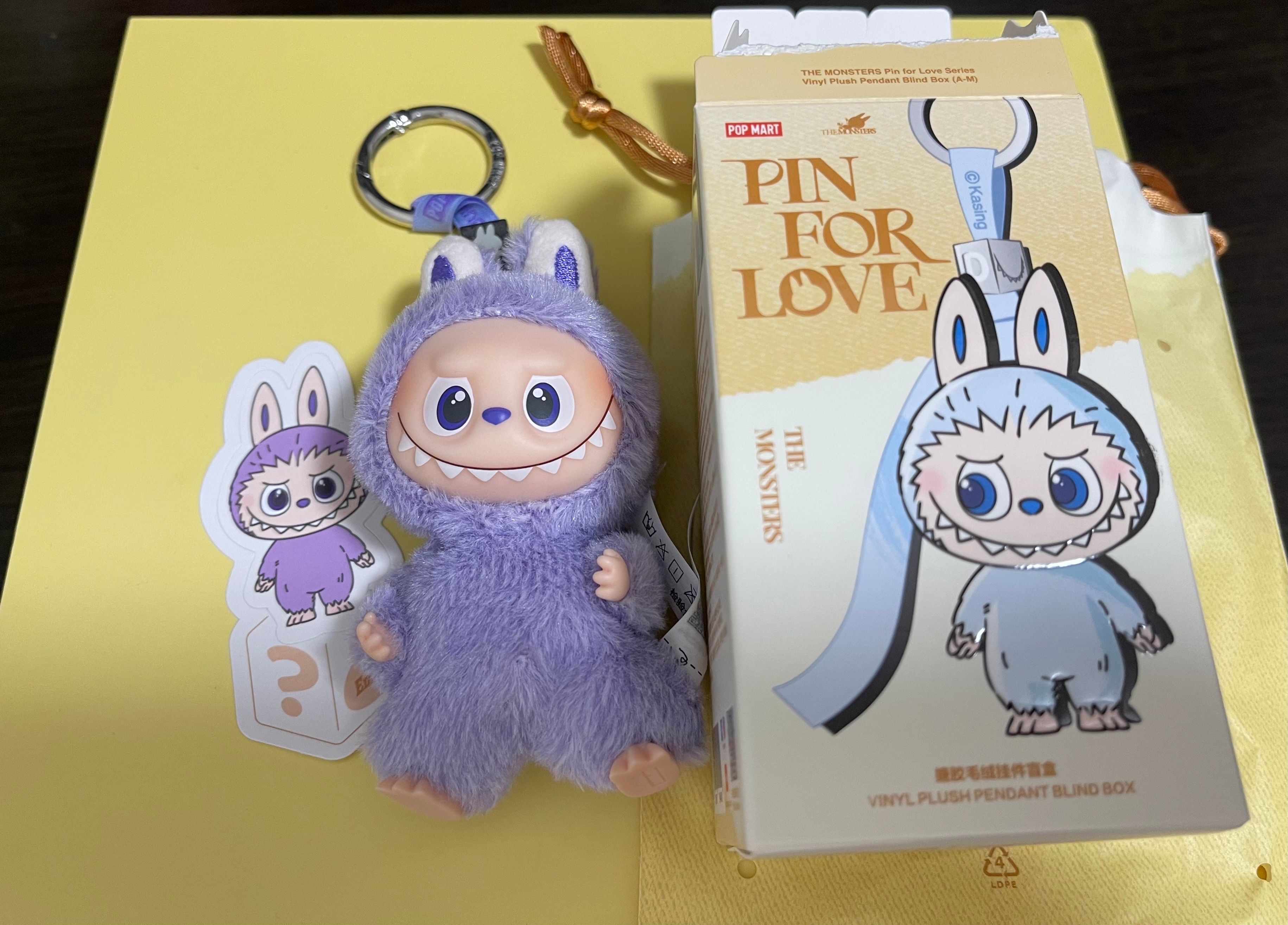 POP MART THE MONSTERS (LABUBU) Pin for Love Series-Vinyl Plush Pendant (A-M) ?