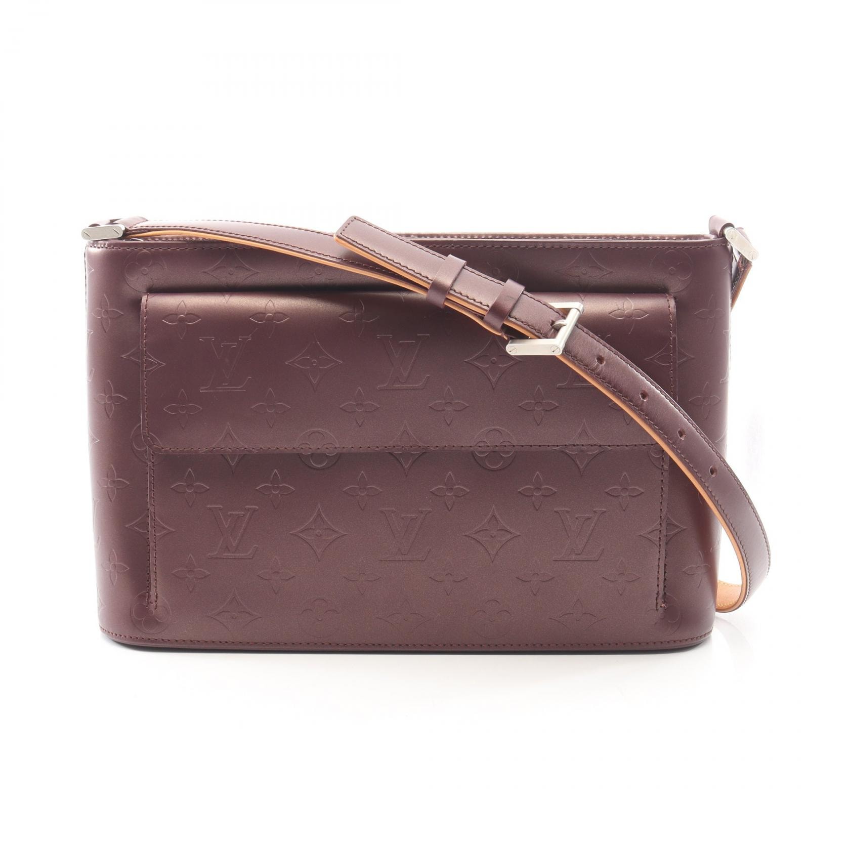 ルイ・ヴィトン LOUIS VUITTON アルストン モノグラムマット ヴィオレ ショルダーバッグ バッグ レザー パープル レディース パープル系 M55126 【中古】