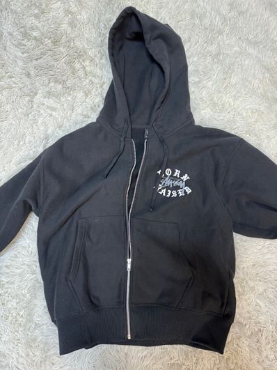 Stussy Born x Raised Logo Zip Hoodie "Black"