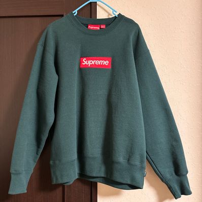Supreme Box Logo Crewneck "Dark Pine" (22FW)