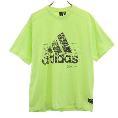 adidas アディダス 半袖 Tシャツ S グリーン系