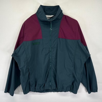 古着 90's/90年代 コロンビア Columbia ナイロンジャケット マウンテンジャケット ワンポイントロゴ アウトドア グリーン メンズ