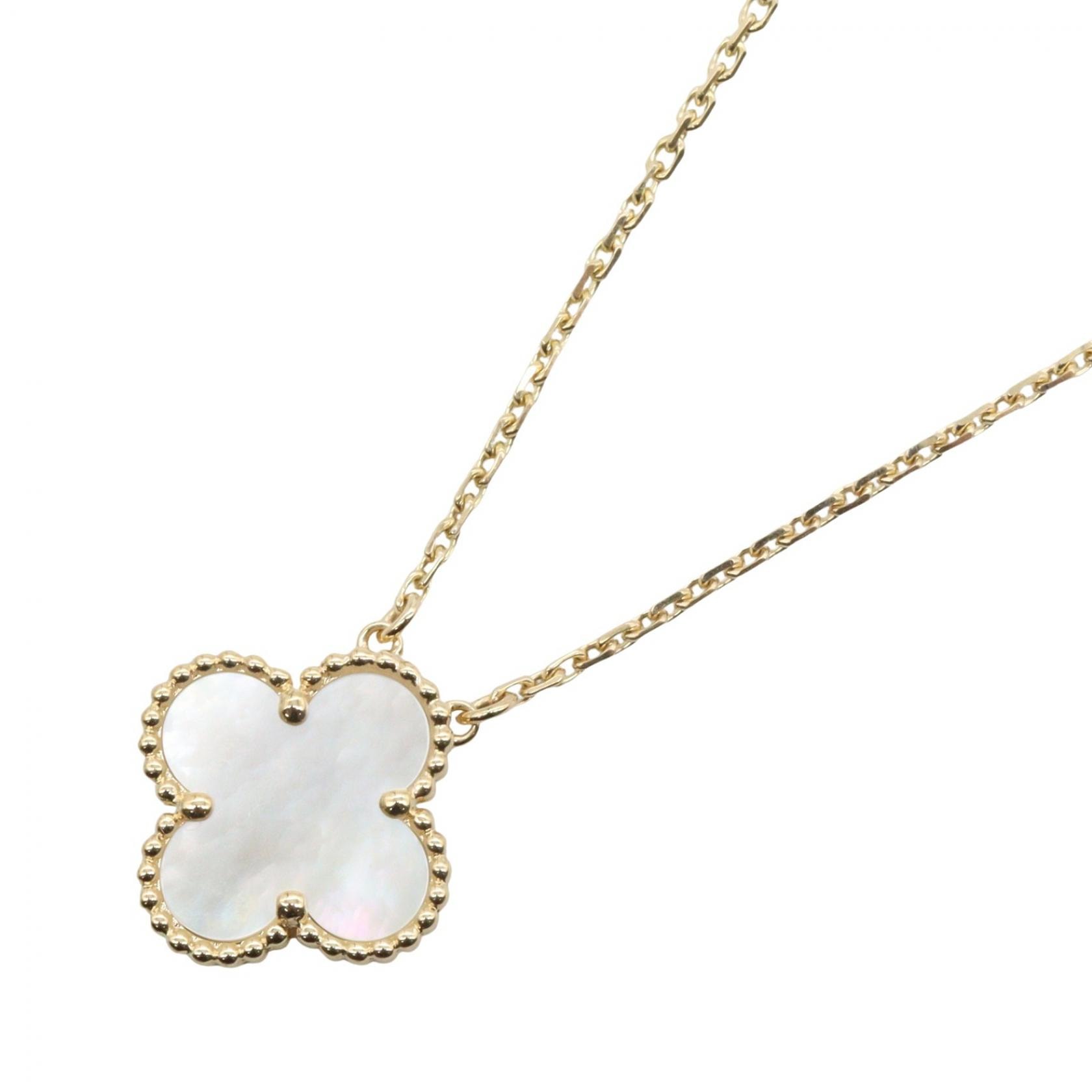 ヴァンクリーフ&アーペル Van Cleef & Arpels ヴィンテージ アルハンブラ マザーオブパール ネックレス ネックレス ジュエリー K18(イエローゴールド) マザーオブパール レディース ゴールド系 / ホワイト系