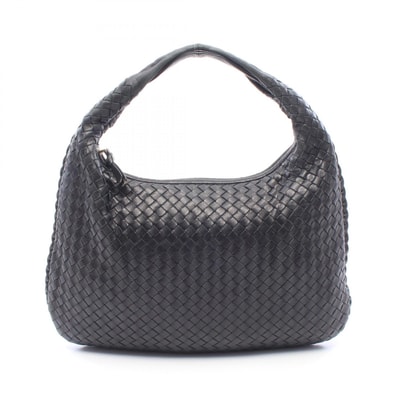 ボッテガヴェネタ BOTTEGA VENETA ヴェネタバッグ イントレチャート ショルダーバッグ バッグ レザー レディース ブラック系 【中古】
