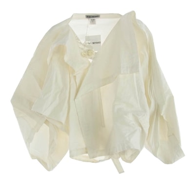 ISSEY MIYAKE イッセイミヤケ ジャケット IM43FO460 ENCLOTHE Cardigan ジャケット カーディガン オフホワイト系 2【美品】【中古】