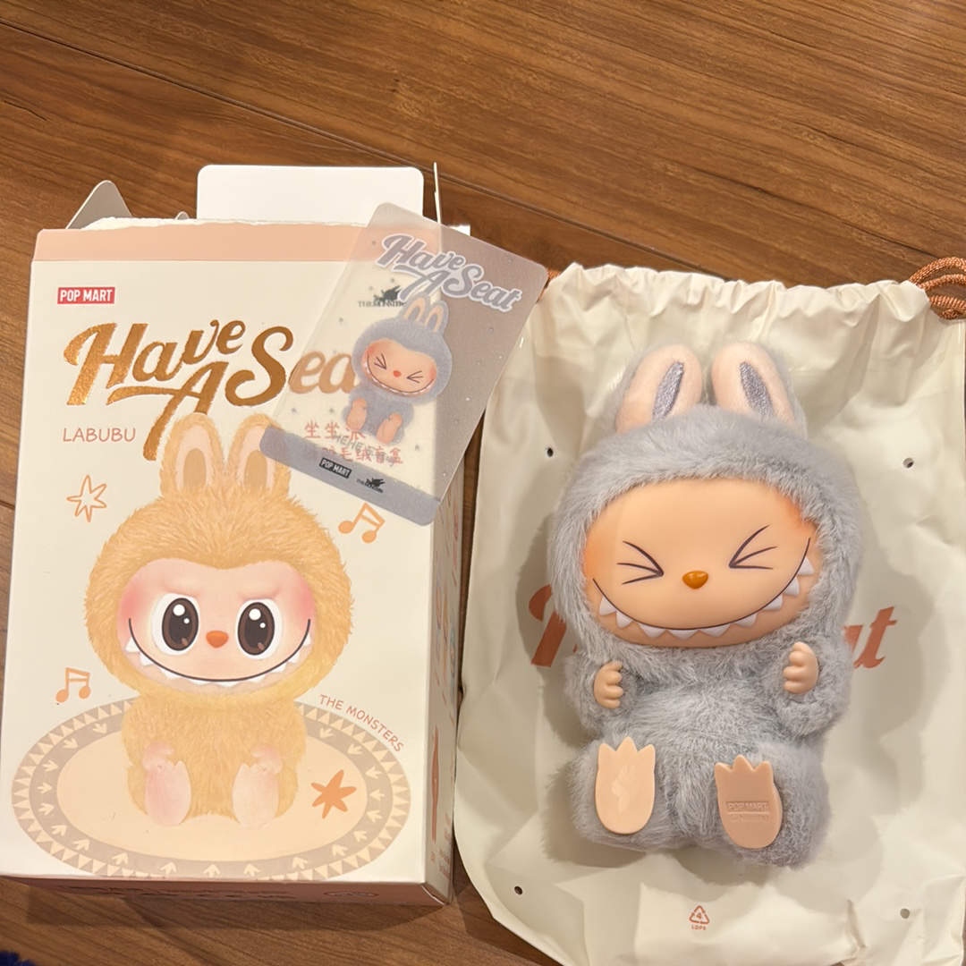 POP MART THE MONSTERS (LABUBU) Have a Seat Plush Series HEHE